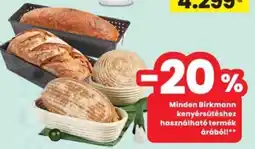 Interspar Birkmann kenyérsütéshez használható termék ajánlat