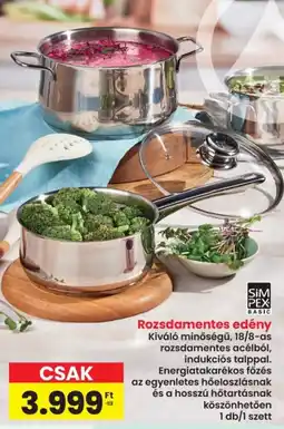 Interspar SiM PEX Rozsdamentes edény ajánlat