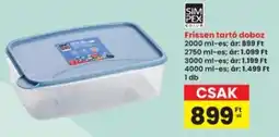 Interspar SIM PEX Frissen tartó doboz ajánlat