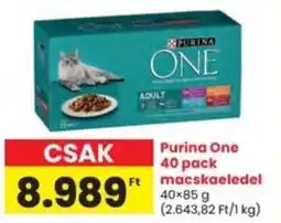 Interspar Purina One 40 pack macskaeledel ajánlat