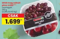 Spar SPAR mag nélküli piros szőlő ajánlat