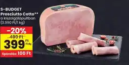 Spar S-BUDGET Prosciutto Cotto ajánlat