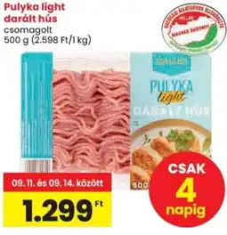 Spar Pulyka light darált hús ajánlat