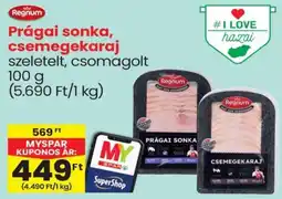 Spar Regnum Prágai sonka, csemegekaraj ajánlat