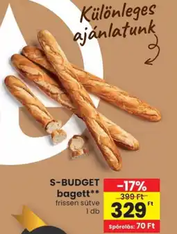 Spar S-BUDGET bagett ajánlat