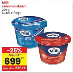 Spar Milli szendvicskrém ajánlat