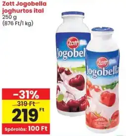 Spar Zott Jogobella joghurtos ital ajánlat