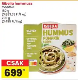 Spar Ribella hummusz ajánlat