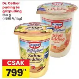 Spar Dr. Oetker puding és grízpuding ajánlat