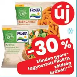 Spar Gyorsfagyasztott FROSTA zöldség ajánlat