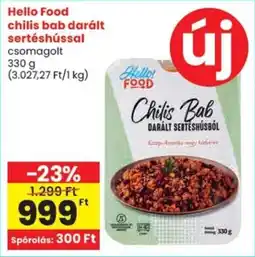 Spar Hello Food chilis bab darált sertéshússal ajánlat