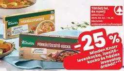 Spar Knorr leveskocka, ízesítő- kocka és házias levesalap ajánlat
