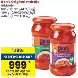 Spar Ben's Original mártás ajánlat