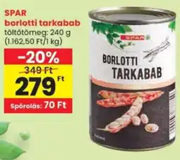 Spar SPAR borlotti tarkabab ajánlat