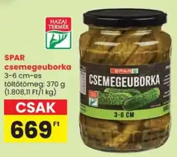 Spar SPAR csemegeuborka ajánlat
