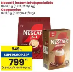 Spar Nescafé instant kávéspecialitás / Cappuccino ajánlat