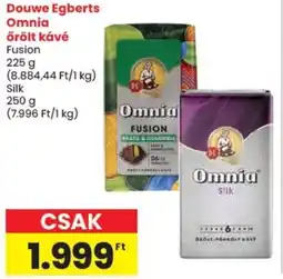 Spar Douwe Egberts Omnia őrölt kávé ajánlat