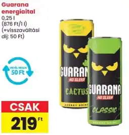 Spar Guarana energiaital ajánlat