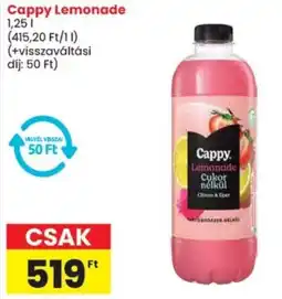 Spar Cappy Lemonade ajánlat