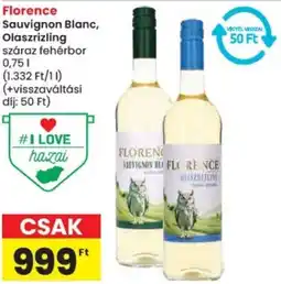 Spar Florence Sauvignon Blanc, Olaszrizling ajánlat