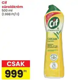 Spar Cif súrolókrém ajánlat