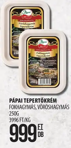 Coop Pápai tepertőkrém ajánlat