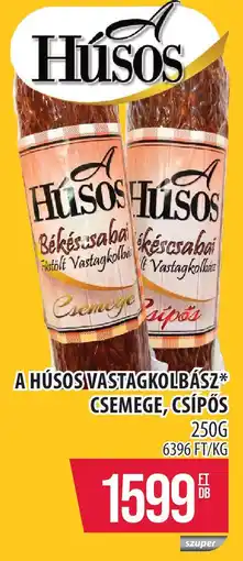 Coop A húsos vastagkolbász csemege, csípős ajánlat