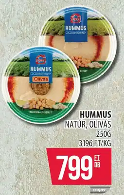 Coop Hummus natur, olivás ajánlat