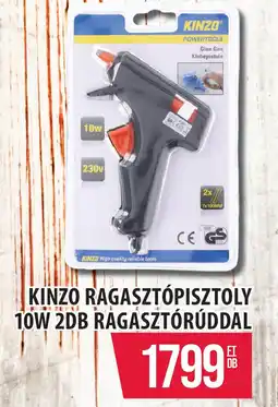 Coop Kinzo ragasztópisztoly 10W 2db ragasztórúddal ajánlat