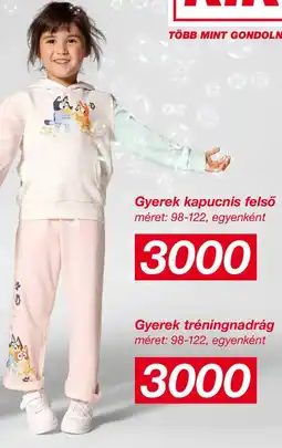 Kik Gyerek kapucnis felső ajánlat