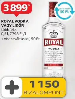Auchan Royal vodka / likőr ajánlat