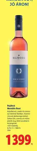 Lidl BUJDOSÓ Mentőöv Rosé ajánlat