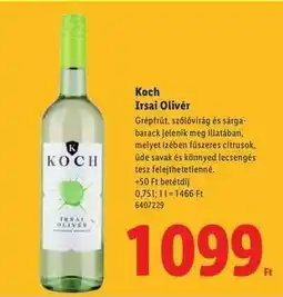 Lidl KOCH Irsai Olivér ajánlat