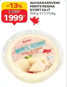 Auchan Auchan Kedvenc Monte Regina gyúrt sajt ajánlat