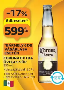 Auchan Corona Extra üveges sör ajánlat