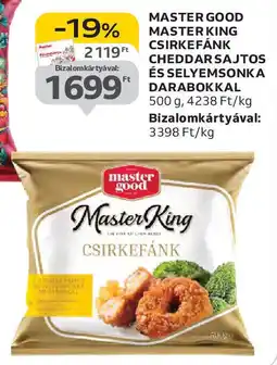 Auchan Master Good Master King csirkefánk cheddar sajtos és selyemsonka darabokkal ajánlat