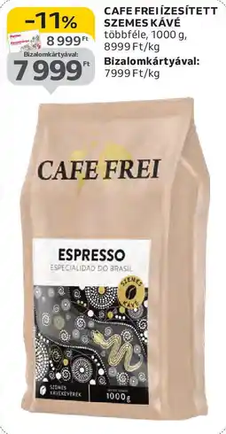 Auchan Cafe Frei ízesített szemes kávé ajánlat