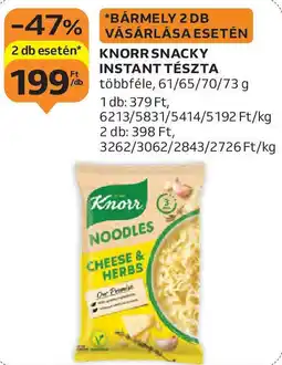 Auchan Knorr Snacky Instant tészta ajánlat