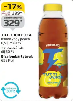 Auchan Tutti Juice tea ajánlat