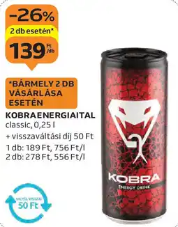 Auchan Kobra energiaital ajánlat
