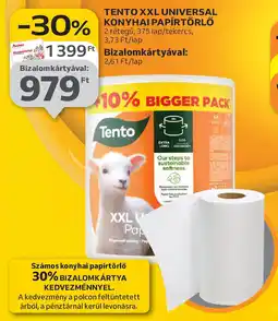 Auchan Tento XXL universal konyhai papírtörlő ajánlat