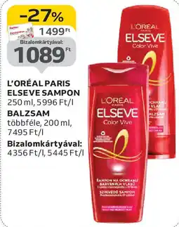 Auchan L'Oréal Paris Elseve sampon ajánlat