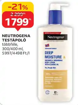 Auchan Neutrogena testápoló ajánlat