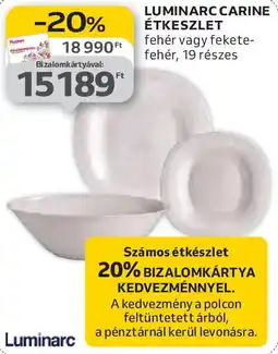 Auchan Luminarc carine étkeszlet ajánlat