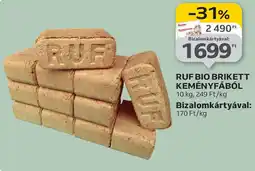 Auchan Ruf BIO brikett keményfából ajánlat