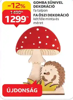 Auchan Gomba sünivel dekoráció ajánlat