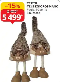 Auchan Textil teleszkópos manó ajánlat