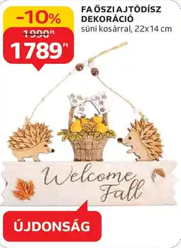 Auchan Fa őszi ajtódísz dekoráció ajánlat