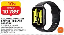 Auchan Xiaomi Redmi Watch 5 Active Mid Black okosóra ajánlat