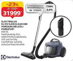 Auchan Electrolux EL31C1LDB Clean 300 porzsák nélküli porszívó ajánlat